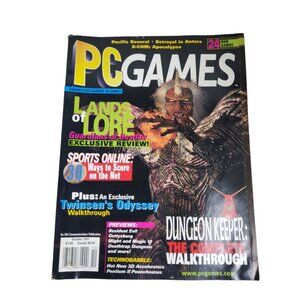 vintage oct 1997 pc games lands of lore cover magazine